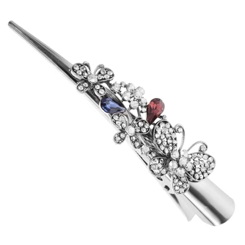 Ipetboom Vintage Haarschmuck Damen Große Haarklammer Mit Strass Eleganter Haarclip Für Feines Haar Modischer Haarschmuck Für Partys Und Hochzeiten Einzigartiger Design Haarclip von Ipetboom