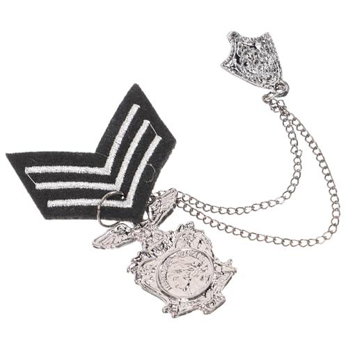 Ipetboom Vintage Herren Brosche aus Robustem Legierungs Material Modischer Ansteckpin für Jacke und Anzug Klassischer Britischer Stil Langlebig Verblassungsfrei für Herrenmode und Outfit von Ipetboom