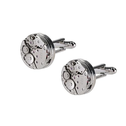Ipetboom Vintage Herren Manschettenknöpfe Bronze Steampunk mit Mechanischem für Hochzeiten Besondere Anlässe Einzigartige Geschenkidee von Ipetboom