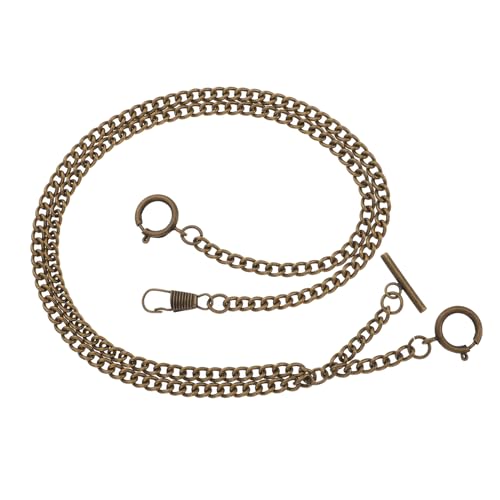 Ipetboom Vintage Herren Taschenuhr Kette aus Metall mit Rundem O Ring Leichte Hautfreundliche Uhrkette für Westen Geldbörsen und DIY Kleidung Vielseitiges Accessoire zum Schutz und von Ipetboom