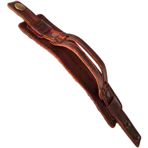 Ipetboom Vintage Lederarmband für Männer Retro Handgelenk Schmuck Langlebig Hautfreundlich für Familie Freunde Hip Hop Band Events von Ipetboom