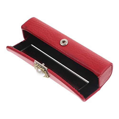 Ipetboom Vintage Lippenstiftbox mit Spiegel Tragbares Lippenstift Etui für Damen Stilvolle Kosmetik Aufbewahrung Robustes Material Geeignet für Reisen Camping und Partys von Ipetboom