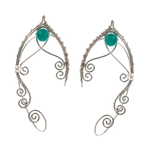 Ipetboom Vintage Ohrclip Damen Ohrmanschette Kupfer Hautfreundlich Komfortabel Einheitsgröße Elegant Cosplay Festival Schmuck Geschenkidee von Ipetboom