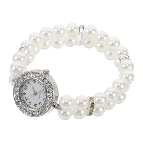 Ipetboom Vintage Perlenarmband mit Strasssteinen Elastisch Damen Armband Schmuck Weihnachten Eleganter Look Vielseitig Verstellbar Kratzfest Zubehör von Ipetboom
