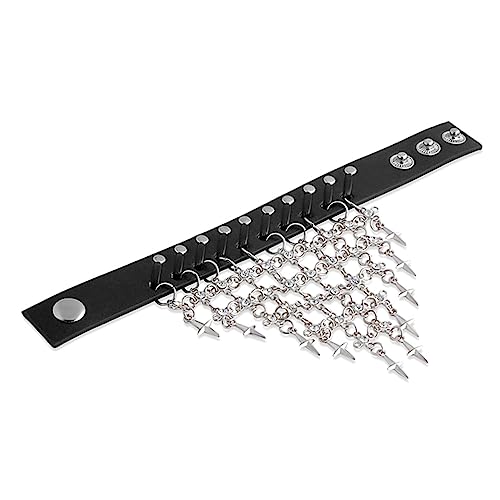 Ipetboom Armband Für Herren Mit Metallnieten Schwarz Robustes Armband Aus Hochwertigem Material Und Metall Für Dauerhaften Gebrauch von Ipetboom