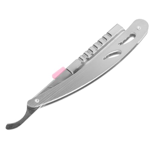 Ipetboom Vintage Rasiermesser aus Vollstahl Manuell Rostfrei Ergonomischer Griff Präzises Bart Augenbrauen und Haarschneiden Leicht Tragbar für Salon Friseur und Zuhause von Ipetboom