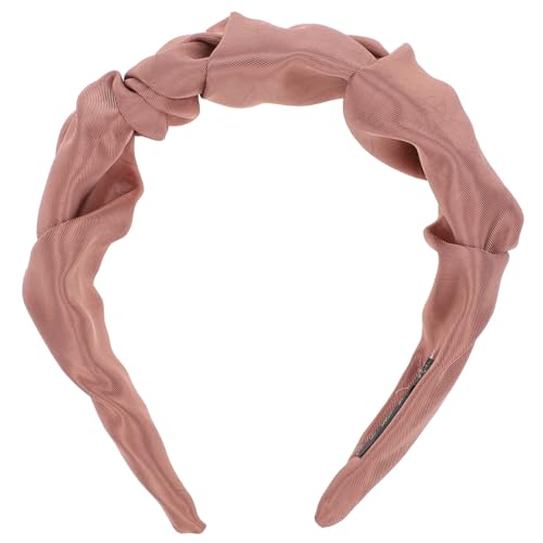 Ipetboom Vintage-stirnband Mädchen Stirnbänder Trend Weiblicher Kopfschmuck Knoten Haarband Mädchen-hijab Kopfbedeckungen Für Damen Klappkamm Männer Fräulein Flechten Kopftaste Stoff von Ipetboom