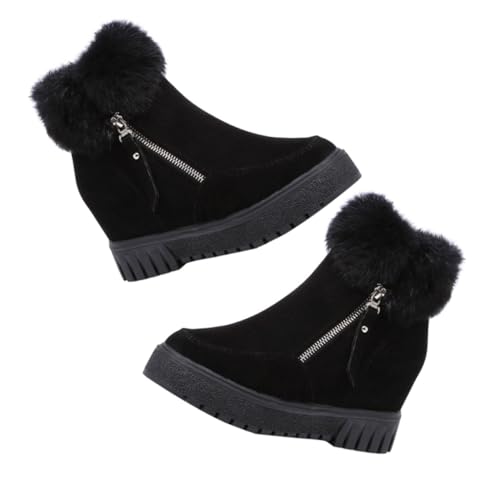 Ipetboom Warme Damen Kurzstiefel mit Futter Rutschfeste Sohle Dicke Sohle Bequem und Atmungsaktiv für Herbst und Winter Modische Schuhe für Frauen Geschenkoption von Ipetboom