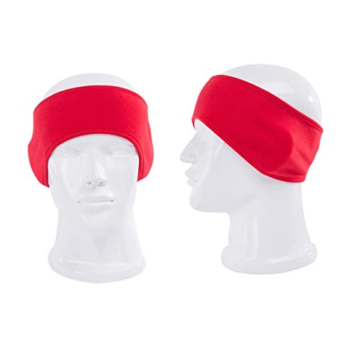 Ipetboom Warmer Ohrschutz Turban Stirnbänder für Frauen Ohrwärmerband Schnee Stirnband Ohrenwärmer für Männer Stirnbänder für kaltes Wetter Ohrenwärmer Stirnband für Damen rot von Ipetboom