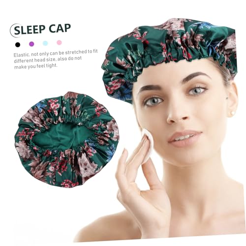 Ipetboom Wasserdichte Duschhaube Damen Grün Elastisch Verstellbar Wiederverwendbar Leicht Für Haarepflege Spa Bad Reise Kosmetik von Ipetboom