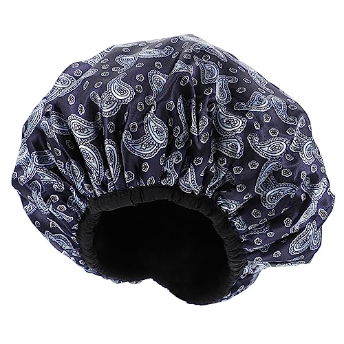 Ipetboom Wasserdichte Und Absorbierende Trockene Haarkappe Extra Große Duschhaube Für Damen Haarhaube Badekappe Duschhaube Für Männer Duschkappen Bademütze Damen Schwimmkappe Blau Eva von Ipetboom