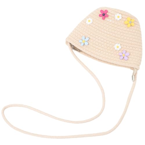 Ipetboom Wasserfeste Damen Schultertasche Wasserbeutelform Geflochtene Umhängetasche Casual Strandtasche mit Blumenmuster und Geräumigem Innenraum für Alltag und Reisen Zufällige Farbe von Ipetboom