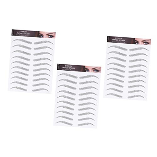 Ipetboom 3blätter Augenbrauen Tattoos Aufkleber Wasserfeste Augenbrauen Aufkleber Makeup von Ipetboom