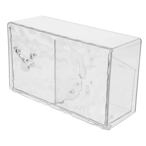 Ipetboom Kosmetik Organizer Wandhalterung Aufbewahrungsbox Für Wattepads Multifunktionale Box Für Make-up Aus Pet-material Platzsparend Und Staubgeschützt Für Badezimmer Und von Ipetboom