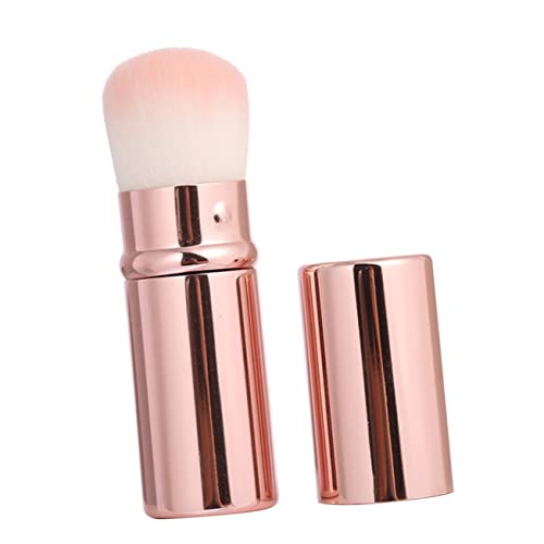 Ipetboom Weicher Dichter Synthetischer Make Up Pinsel für Lose Puder und Blush Mini mit Schutzkappe zum Verblenden und Konturieren zur Haut für Frauen Rosa von Ipetboom