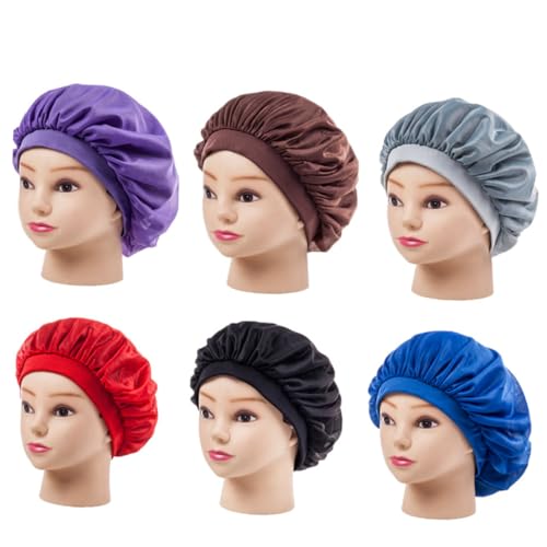 Ipetboom Satin Schlafhaube Für Damen Mit Breitem Gummiband Für Lange Haare Atmungsaktiv Und Weich von Ipetboom