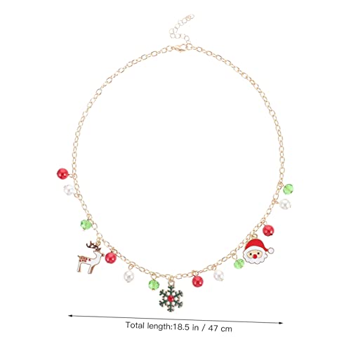 Ipetboom Weihnachtliche Schneeflocken Halskette Damen Eleganter Weihnachtsanhänger Mädchen Kette Festlicher Schmuck für Alltag und Party Perfektes zu Weihnachten von Ipetboom