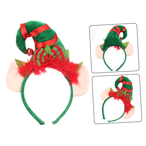 Ipetboom Weihnachtlicher Haarreif Mit Bunten Federn Und Glitzer Verziert Mit Kleinen Spitzenhüten Festliches Kostümzubehör Für Erwachsene Und Ideal Für Weihnachtsfeiern Und Partys von Ipetboom
