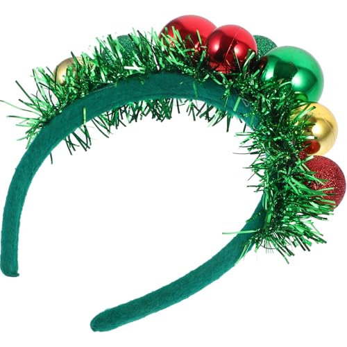 Ipetboom Weihnachtlicher Haarreif mit Bunten Kugeln Kreatives Design für Festliche Partys als Haaraccessoire für Weihnachten und Herbstfeiern von Ipetboom