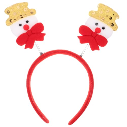Ipetboom Weihnachtlicher Haarreif mit Schneemann Design für Weihnachtsfeiern Kostümpartys und Fotoshootings Leicht und Komfortabel für Erwachsene und Hochwertige Verarbeitung und von Ipetboom