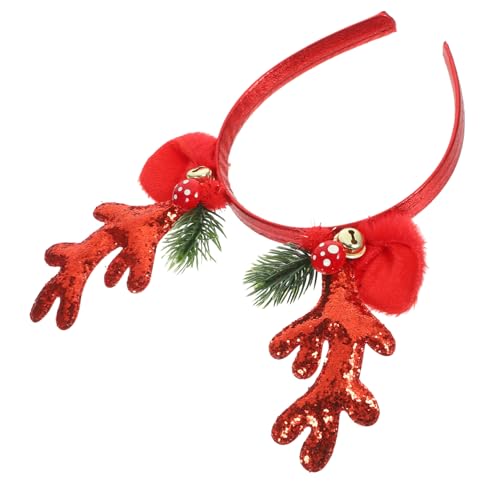 Ipetboom Festliches Rentiergeweih-stirnband Mit Glitzer Für Frauen Weihnachtsfeiertags-kopfbedeckung Für Teenager-mädchen von Ipetboom