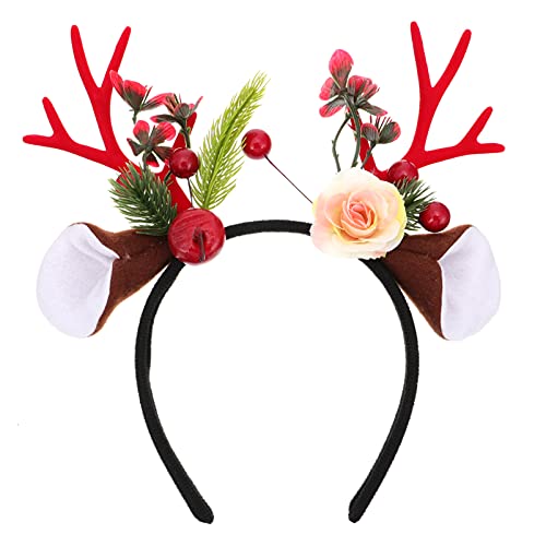 Ipetboom Weihnachts- Geweih Haarreif Rote Antlers Kopfbedeckung Für Damen Kreative Party Und Festival-dekoration Für Weihnachtsfeiern Und Fotoshootings von Ipetboom