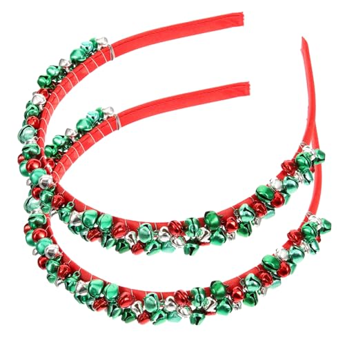 Ipetboom 2stücke Weihnachts Haarreif Mit Glöckchen Und Rentiergeweih Festlicher Kopfschmuck Für Weihnachten Karneval Und Cosplay Dekorativer Haarschmuck Für Erwachsene von Ipetboom