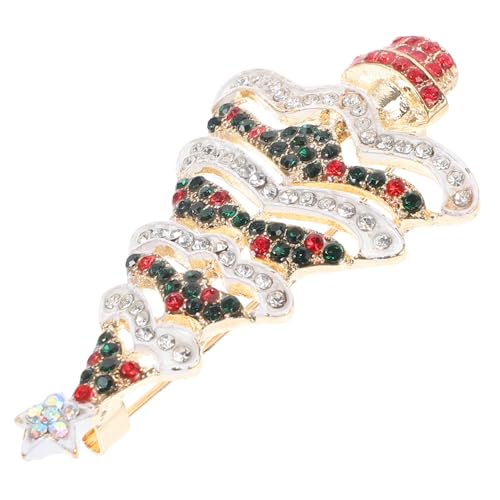 Ipetboom Weihnachtsbaum Brosche mit Strass Anstecknadel für Festliche Anlässe als oder Dekoration für Weihnachten von Ipetboom