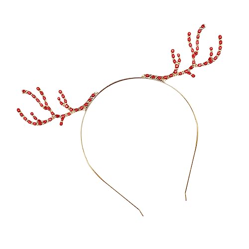 Ipetboom Weihnachts- -geweih Haarreif Mit Funkelnden Strasssteinen Glitzernde Antler Kopfbedeckung Für Festliche Anlässe Aufmerksamkeit Zu Stehen von Ipetboom