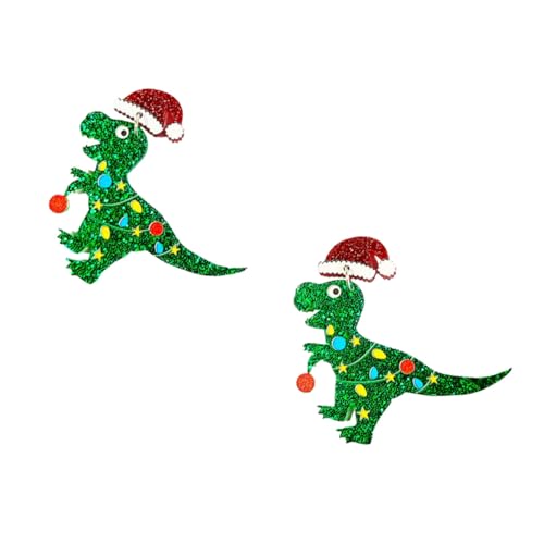 Ipetboom Weihnachtsohrringe Dinosaurier Hängend Allergiefrei Bunte Weihnachtsbaum Ohrschmuck Damen Festliche Ohrringe Komfortabel Sicher Für Weihnachtsfeier von Ipetboom