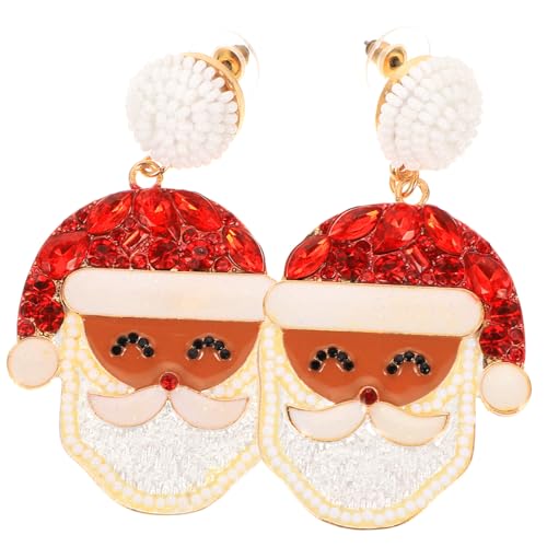 Ipetboom Weihnachtsohrringe Tropfenohrringe Für Damen Ohrhänger Für Mädchen Weihnachts-festival-ohrringe Kunststoff Ohrringe Weihnachten von Ipetboom