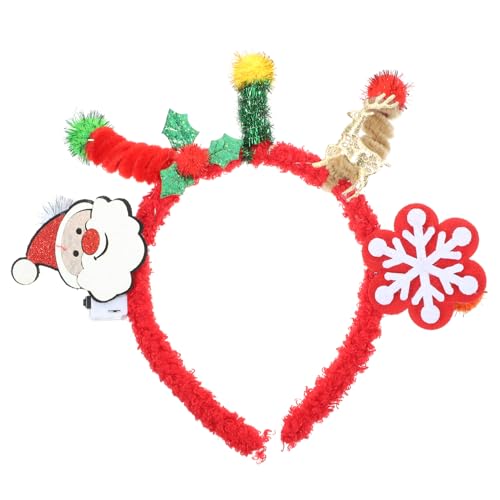 Ipetboom Weihnachts-haarreif Für Und Teenager Festliches Accessoire Rote Farben Für Partys Und Feiertage Bequemes Design Perfekter Für Outfit von Ipetboom