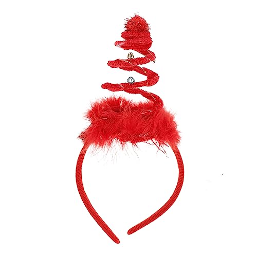 Ipetboom Weihnachtsstirnband Haarschmuck für Frauen Weihnachts Haarschmuck für Kinder Roter Haarschmuck für Weihnachten geschenk Weihnachts-Haarschmuck Kinderhaarreifen zu Weihnachten Hut von Ipetboom