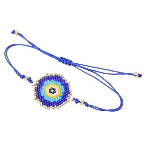 Ipetboom Wickelarmband Damen Perlenarmband mit Blauen Augen Modisches Langlebiges Schmuckstück für Frauen und Mädchen Handgefertigtes Stilvolles Armband im Ethno stil Geeignet als von Ipetboom