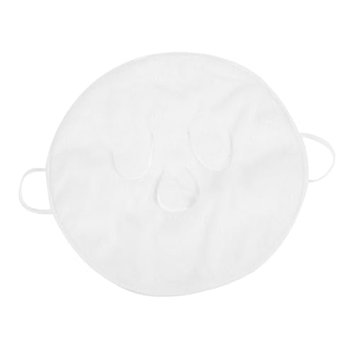 Ipetboom Wiederverwendbare Gesichtsmaske aus Koralligem Fleece Heiß Kalt Kompresse Handtuch mit Ohrhaken Große Abdeckung für Damen Sanfte Dampfbehandlung und Hautpflege zu Hause von Ipetboom