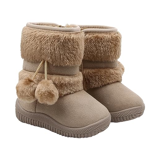 Ipetboom Schneestiefel Für Junge Mädchen Warme Winterstiefel Rutschfeste Sohle Dicker Gemütlich Für Mädchen Optional von Ipetboom