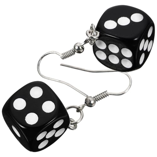Ipetboom Würfel Ohrringe Damen Tropfen Ohrschmuck Leicht und Komfortabel Modisch Würfelanhänger Alloy Material für Alltag und Festtage von Ipetboom