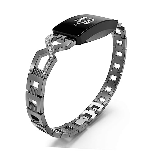 Ipetboom Uhrenarmband Aus Edelstahl Und Strass Langlebig Und Temperaturbeständig X-förmiges Design Für Damen Und Freunde Praktisch Und Verarbeitet von Ipetboom