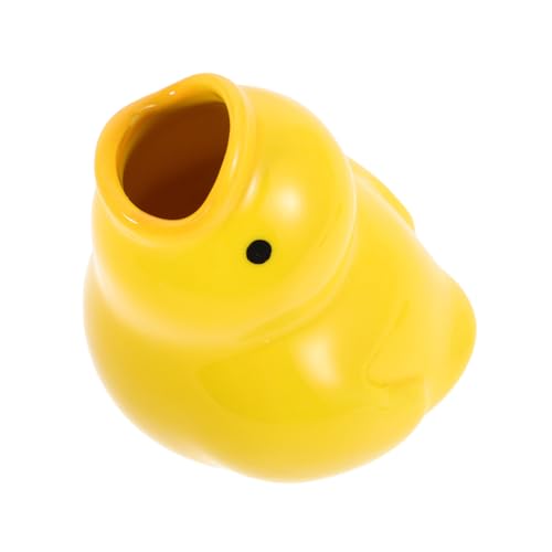 Ipetboom Zahnbürstenhalter Aus Keramik in Form Einer Cartoon-Ente Praktischer Zahnbürsten-Organizer Für Badezimmer Süßes Badezimmerzubehör Zum Ordnen Von Zahnbürsten von Ipetboom