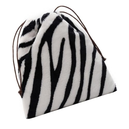 Ipetboom Zebra Schultertasche Damen Corduroy Umhängetasche Warmes Herbst Winter Accessoire Vielseitige Crossbody Handtasche für Alltag und Freizeit von Ipetboom