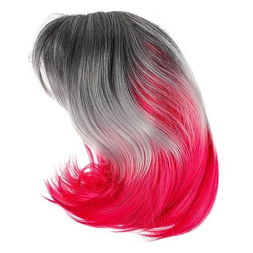 halloween perücke perücken für halloween Kostümperücken für Damen Perücken für Frauen Kleider kurze Bob-Perücke Farbe Perücke Dreifarbig kurze glatte haarperücke bilden Kleidung von Ipetboom