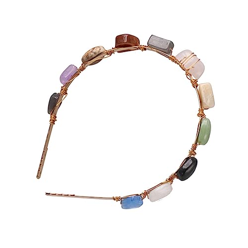 Ipetboom Bunte Stein-stirnbänder Stilvolle Haarreifen Als Kopfschmuck Haarschmuck Für Partyzubehör Leicht von Ipetboom