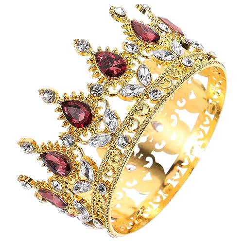 Ipetboom crown for christmas wedding hair accessories Karnevalskrone birthday crown Schmuckkrone Brautjungfer Brautschmuck Kostüm Meerjungfrau Kuchen-Krone- Partykrone Strasssteine von Ipetboom