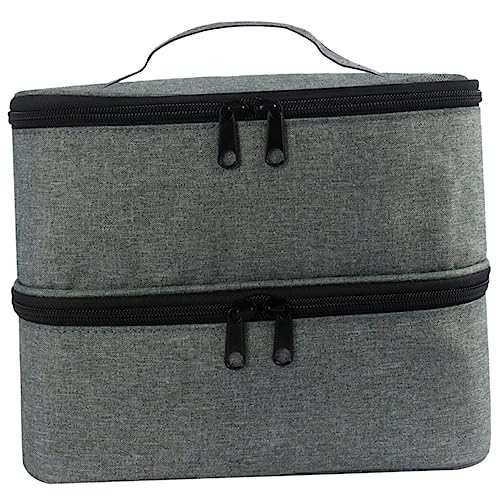 Ipetboom doppelte Aufbewahrungsbox Kosmetiktasche reisekulturbeutel Damen Make-up-Aufbewahrungstasche Make-up-Taschen Make-up-Organizer-Tasche Make-up-Pinselhalter bilden von Ipetboom