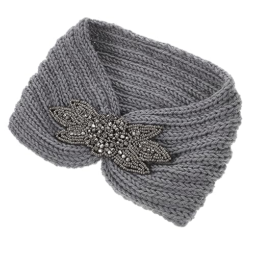 Ipetboom gestrickter Ohrw?rmer halstuch damen Ohrenw?rmer Kopfwickel gestrickter Kopfwickel Turban geh?kelte haarschmuck Herbst und Winter Stirnband Haarring Kopfbedeckung Fräulein von Ipetboom