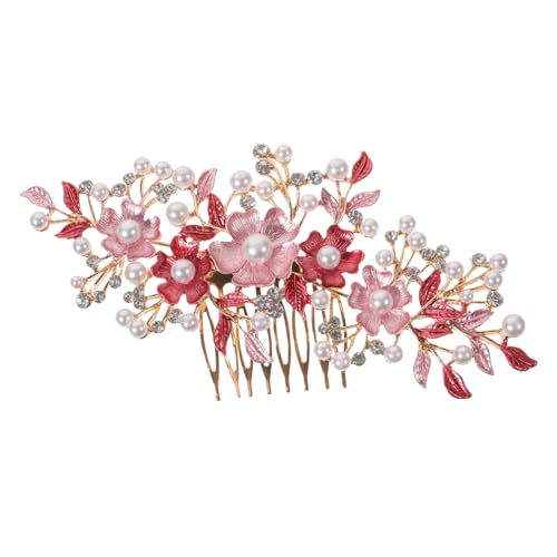 Ipetboom haarschmuck Haarspangen Haarklammer Strass Blumenkamm Brautkristall-Haarkamm Blumenkamm aus Kristall Tiara Haarnadel eleganter Kopfschmuck Hochzeit Diademe Anmut Kopfbedeckung von Ipetboom