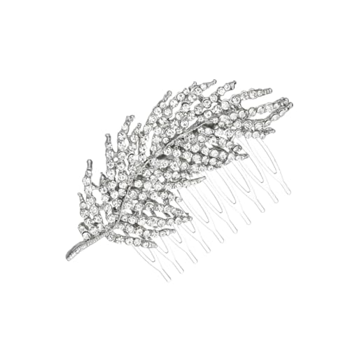 Ipetboom haarschmuck Kopfschmuck aus Kristall Hochzeit Haarspange Strass-Kopfschmuck Haarnadeln aus Strass Braut- Tiara Hochzeit Haarkamm Brautkamm klassischer Stil Kopfbedeckung Zweig von Ipetboom