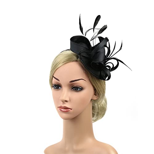 Ipetboom Gatsby-Kopfschmuck für Frauen Flapper-Stirnband Boho-Dekor Tiara Haarbänder Federblumenstirnbanddekor Hochzeit Haarband Bohemien Hut Feder Kopfbedeckung Braut schmücken von Ipetboom