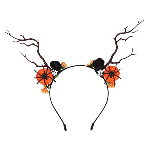 Ipetboom Halloween Headdress Haarclip Mit Schwarzen Teufelshörnern Dekoratives Stirnband Für Erwachsene Haardekoration Für Kostümpartys Und Feiertagsfeiern von Ipetboom