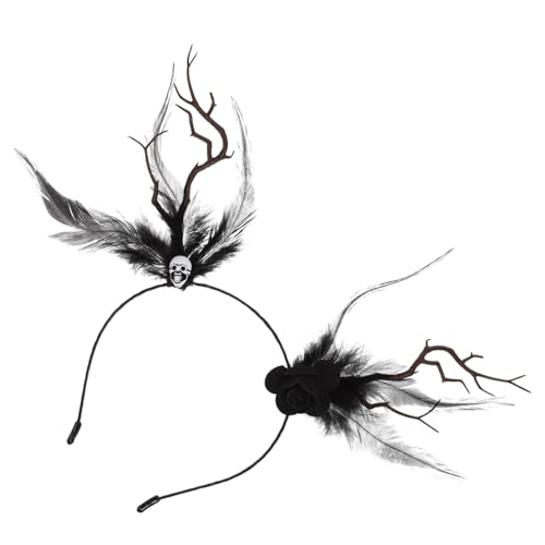 Ipetboom Halloween Haarschmuck Mit Schwarzen Federn Teufelsohren Haarreif Für Erwachsene Für Halloween-partys Und Kostüme Unisex Und Vielseitig Einsetzbar Ipetboom Halloween Haarschmuck Mit Schwarzen Federn Teufelsohren Haarreif Für Erwachsene Für Halloween-partys Und Kostüme Unisex Und Vielseitig Einsetzbar von Ipetboom
